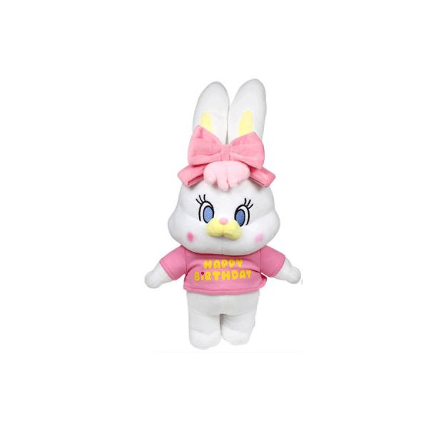 리코 생일 티셔츠 핑크 동물 애착 인형 토끼인형 40cm : SmileCompany