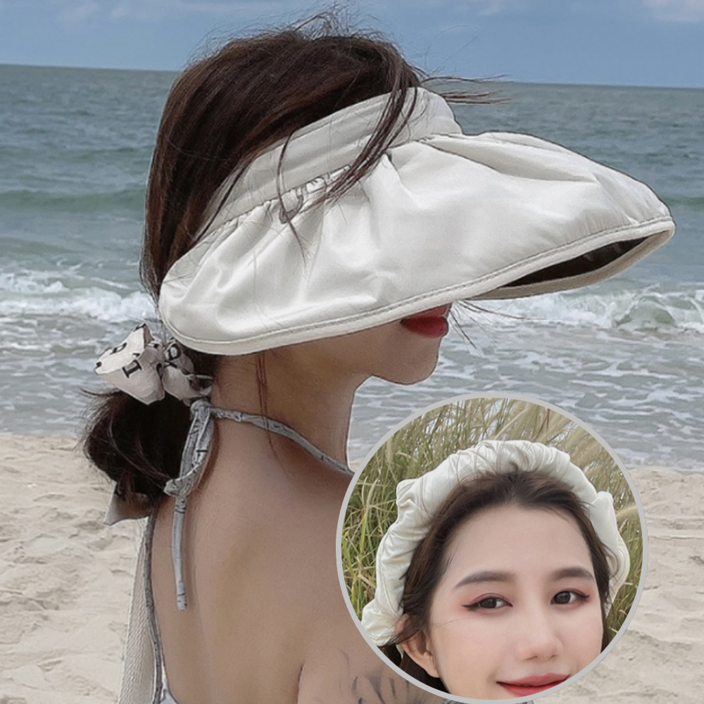 자외선차단 썬캡 햇빛차단모자 여름모자 헤어밴드겸용 : 스머프몰