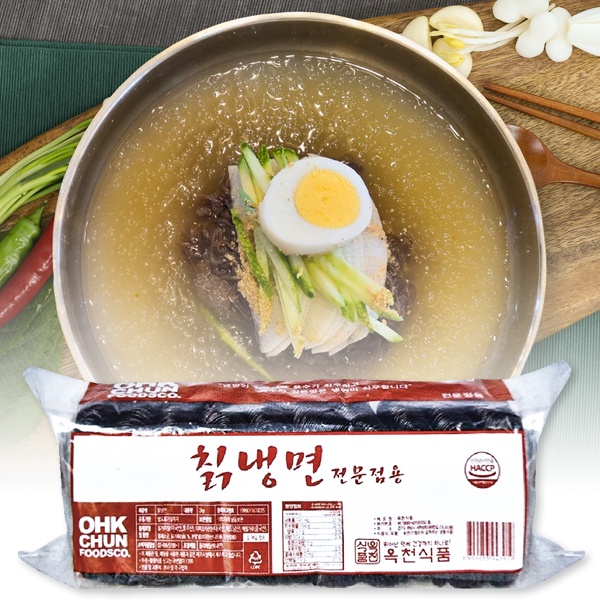 옥천 칡냉면 2kg 여름 별미 전문점맛 육수 비빔장 미포함 : 심플 푸드