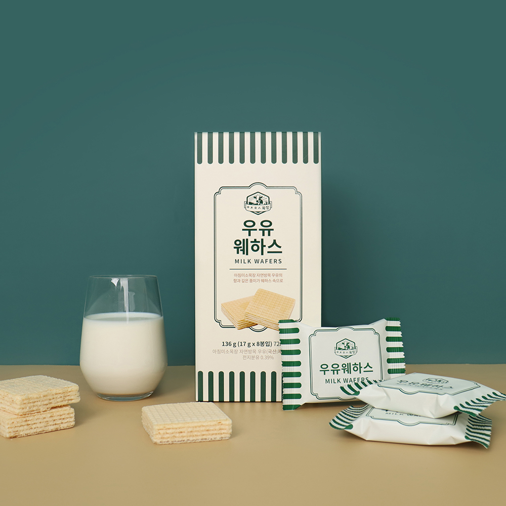 제주 우유 웨하스 샌드 제주도 기념품 특산품 과자 제주아침미소목장 : 제주사람이 팝니다