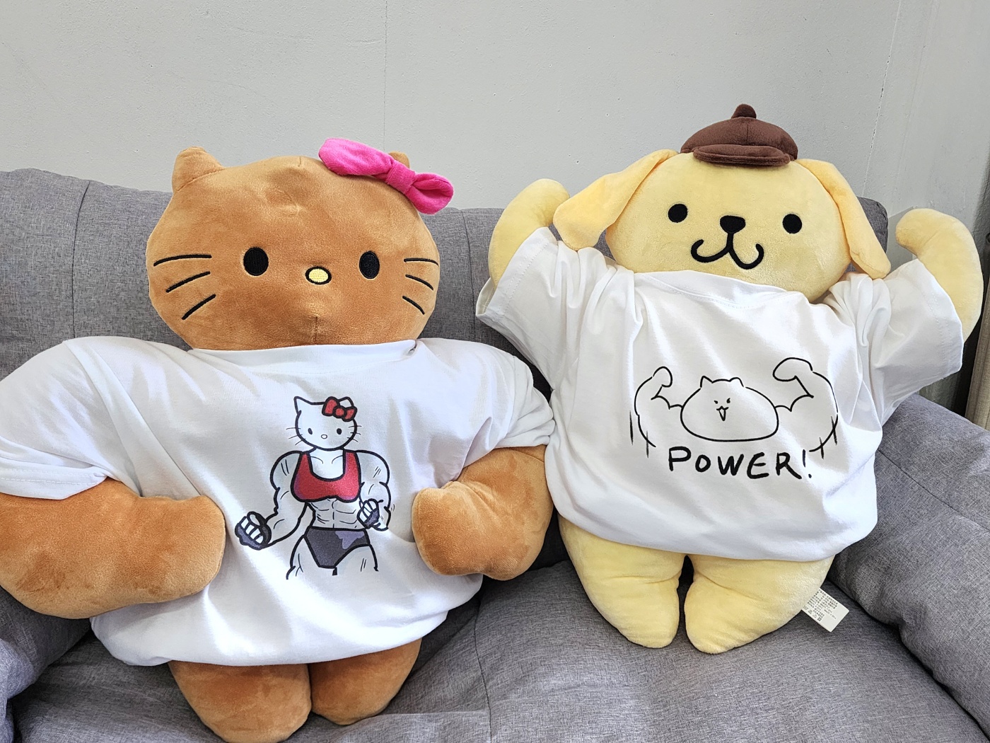 강해 보이는 근육근육 크롭 티셔츠 : 근육고양이 잡화점