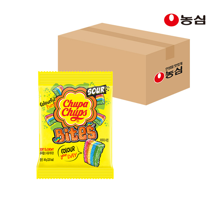 츄파춥스 사워바이츠 (60g X 10) : 농심 브랜드스토어