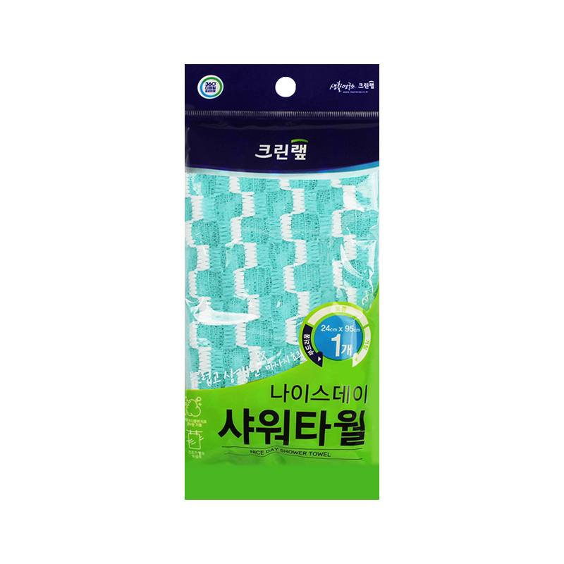 샤워용품 바디샤워타올 크린 나이스데이 그린 : 마켓 인사이드