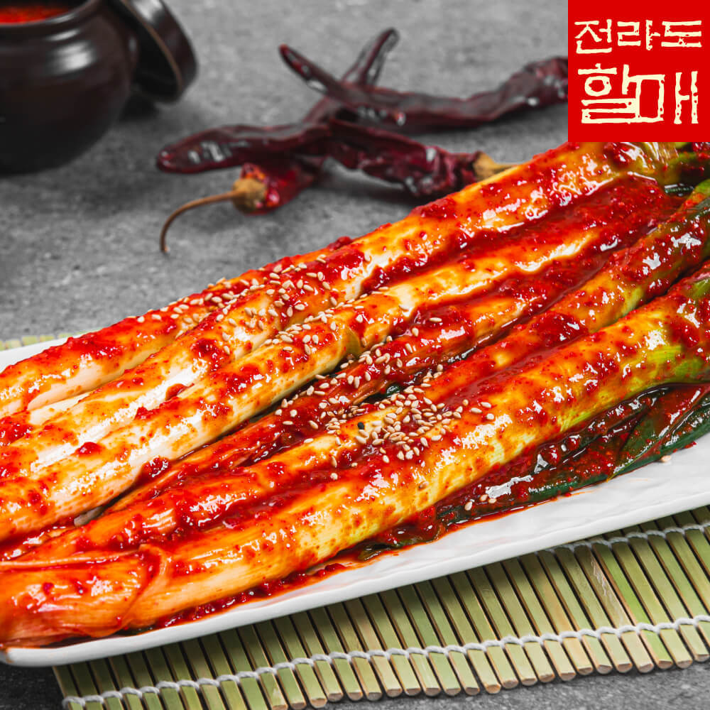 [전라도할매 김치] 국내산 원재료100% 곱창집별미  대파김치 : 전라도 할매