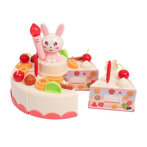해피버스데이멜로디케이크 +건전지 소꿉 역할놀이 생일 케이크 장난감 교구 선물 : 다이뜨라마켓