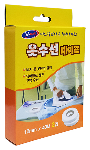 브이텍 옷수선매직테이프 (40Mx2본) : 글루팜