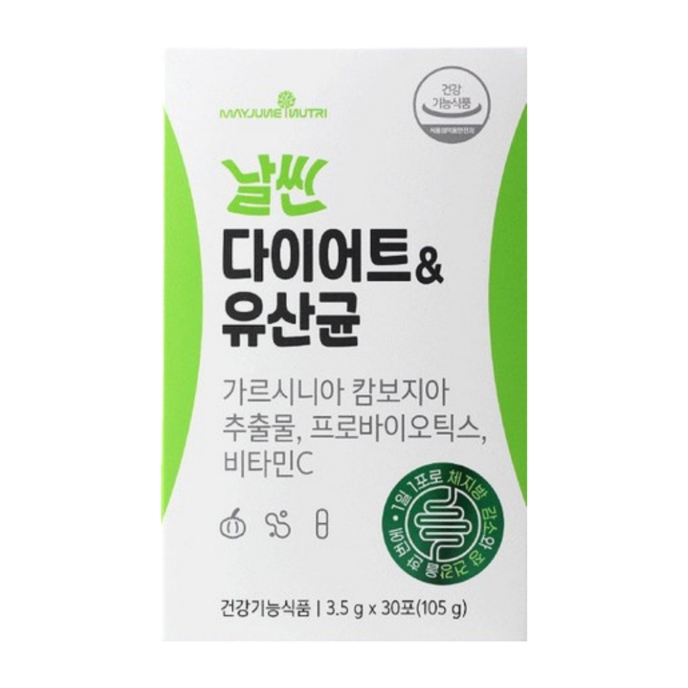 메이준뉴트리 날씬 다이어트 유산균 가르시니아 프로바이오틱스 30포 1박스 1개월 : RED BAND