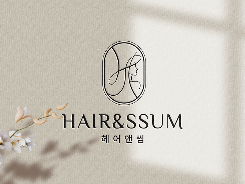 뷰티샵 미용실 로고 뷰티 네일샵 제작 디자인 : 로고디오