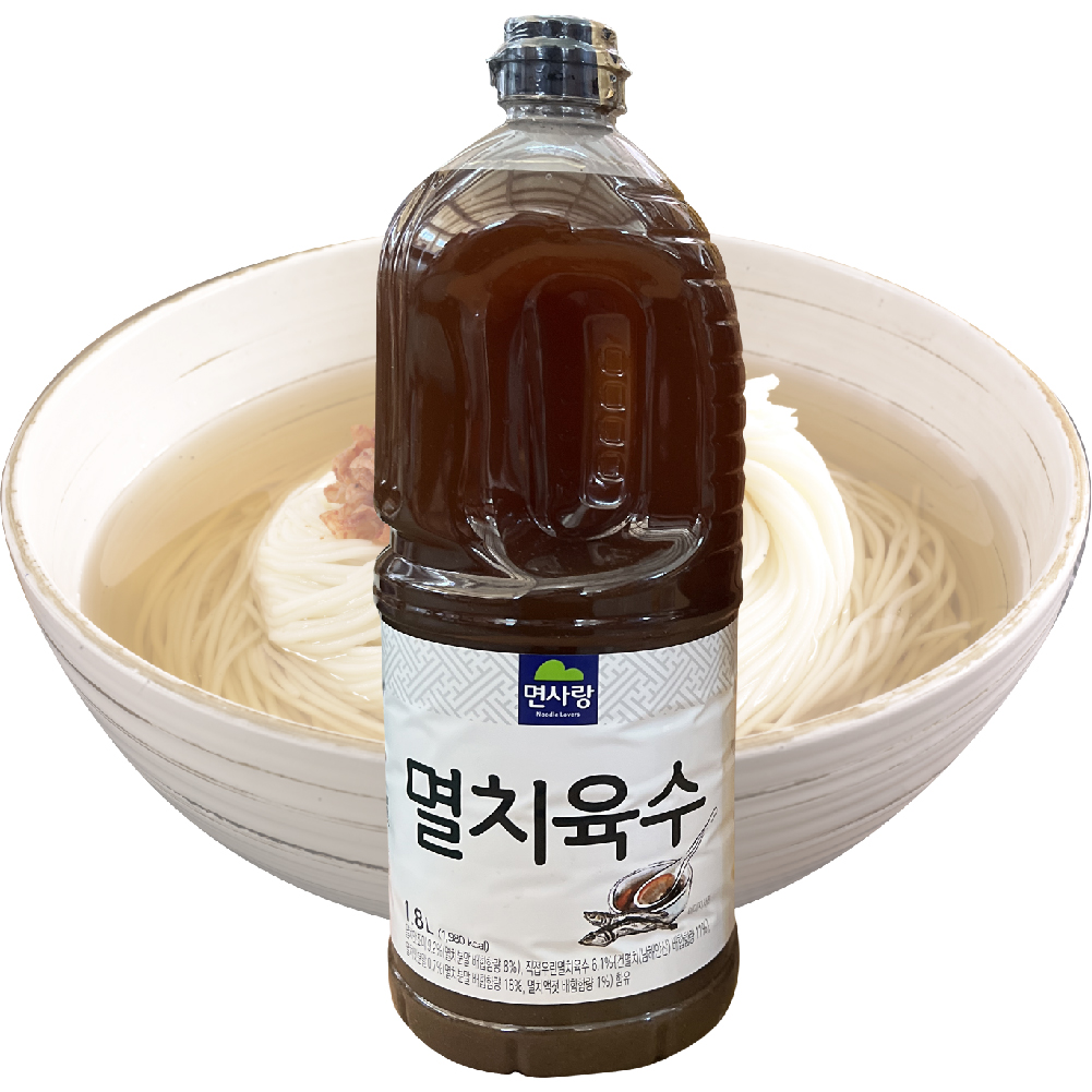 면사랑 멸치육수 1.8리터 국수육수 / 멸치국수장국 : 먹는데 진심