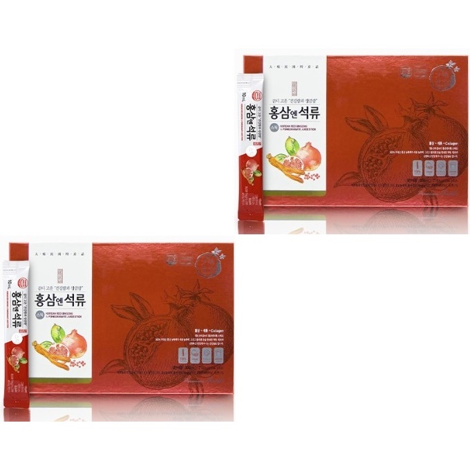 대동고려삼 홍삼엔 석류 10ml x 30포 2박스 : 가온바이오택