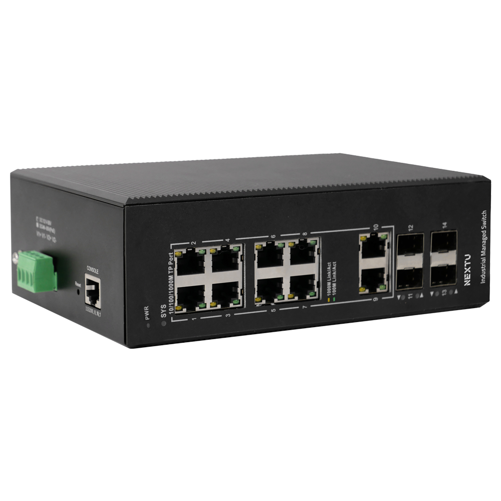 NEXTU 산업용 L2 10포트 1G+2.5G SFP스위치허브/ 3122MDTL2-25G : 어게인컴퓨터