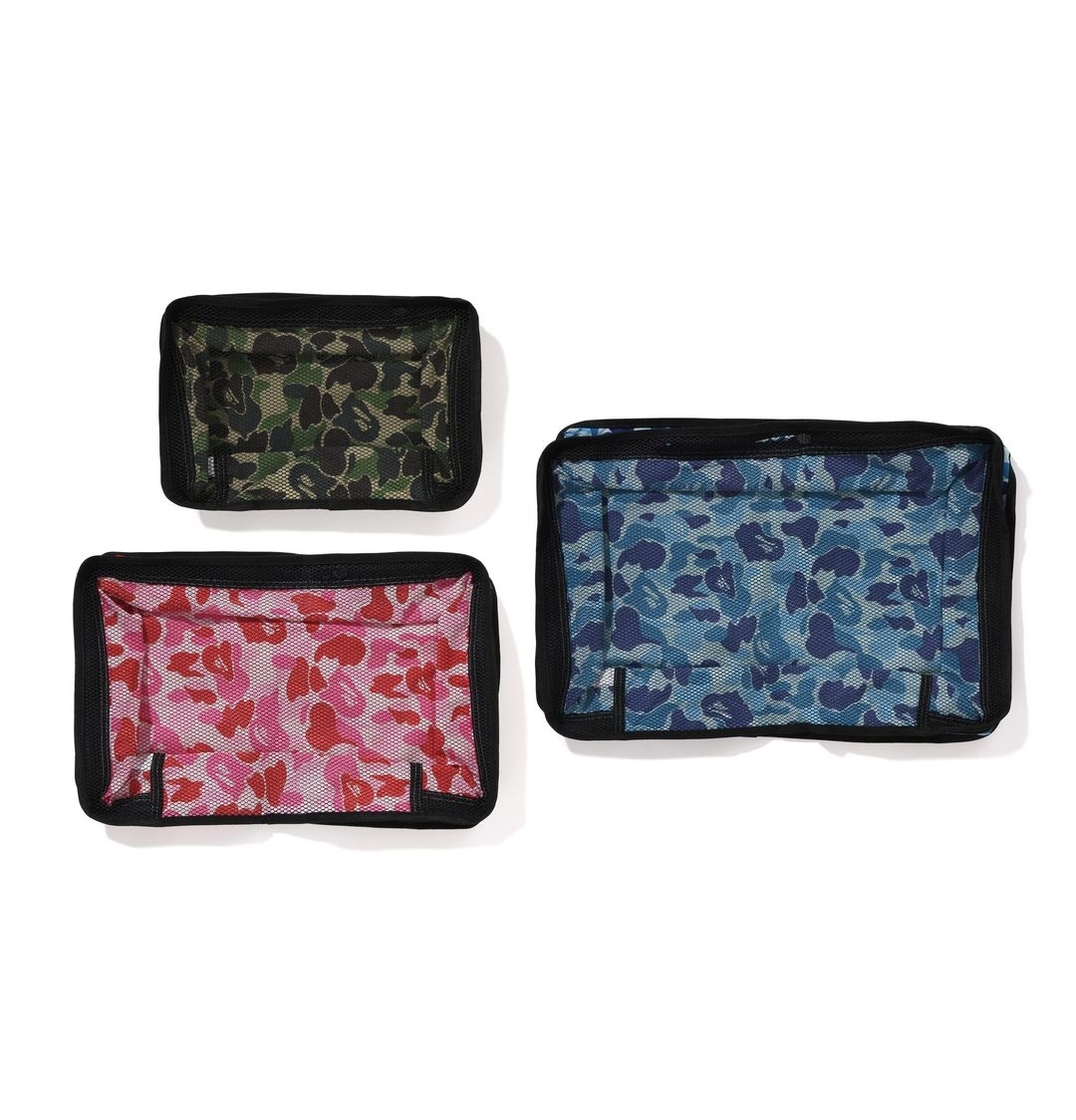[베이프정품] 베이프 에이비씨 카모 트래블 파우치 BAPE ABC CAMO TRAVEL POUCH : 재팬베이프스토어