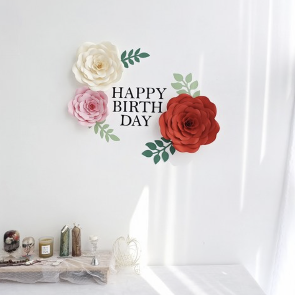 장미꽃 접기 DIY 공예 플라워 종이 꽃 만들기 : 새벽 마트