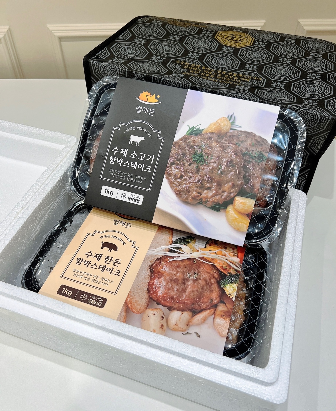 별해든 프리미엄 수제 떡갈비 한돈한우떡갈비 스테이크 소고기 반죽 1kg : 최저가공동구매
