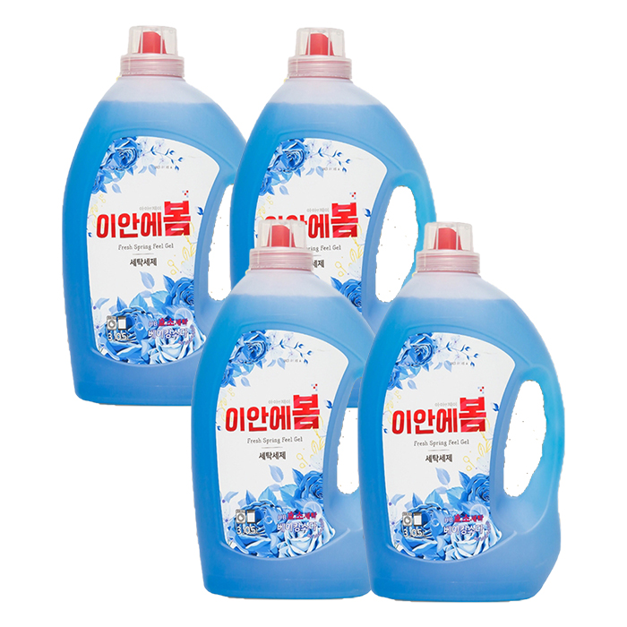 이안에봄 3.05L 고농축 세탁세제x2개+2개 드럼/일반세탁 외 건조기 섬유유연제  베이킹소다함유 : Project  A