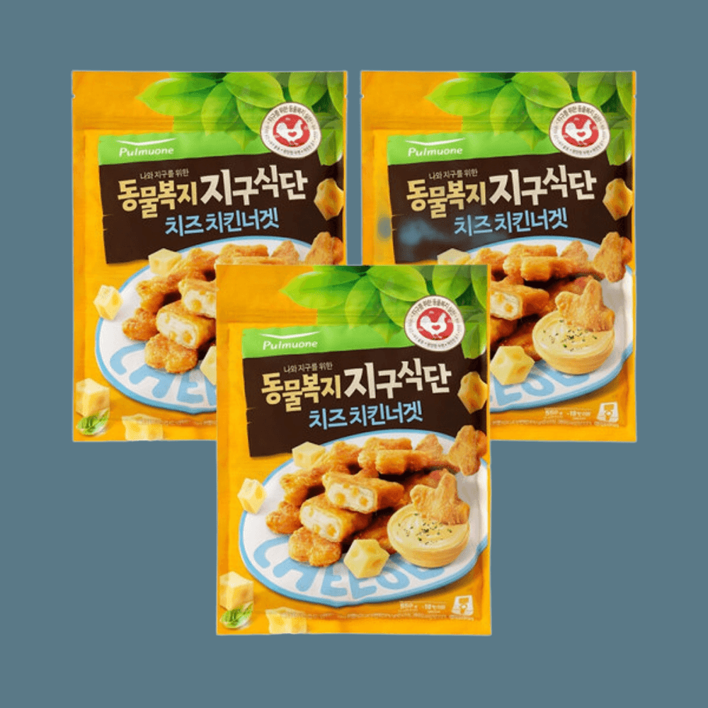 지구식단 치킨너겟 치즈 550g 3개 신선함 고소함 : 알랑스토리지