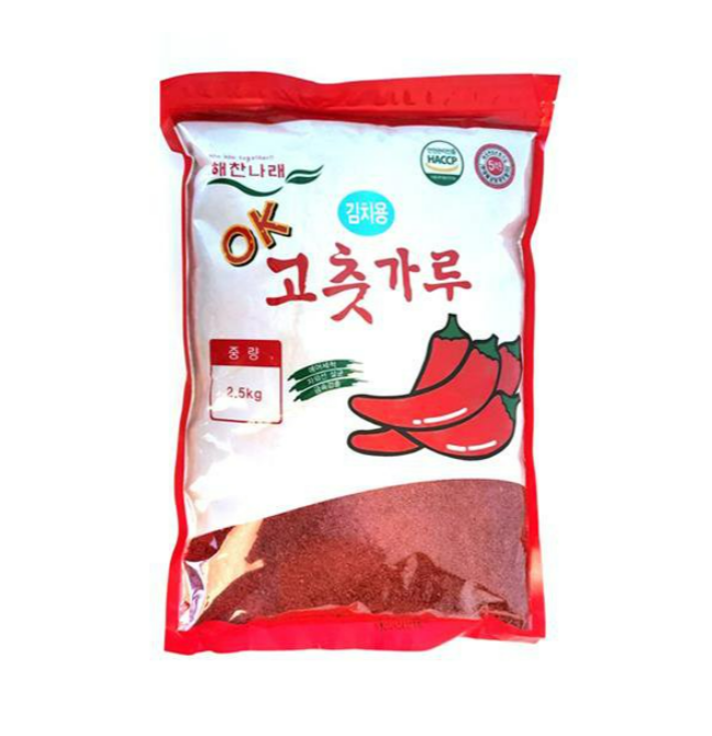 업소용 대용량 해찬나래 아람들식품  굵은 고춧가루 김치용 2.5kg 중국산 : 윤market