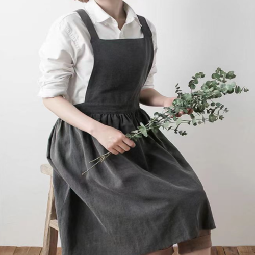 세아마켓 린넨코튼 기본 앞치마 어린이집앞치마 꽃집앞치마 주방앞치마 : 세아마켓 몰