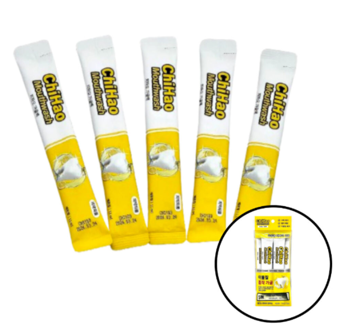 치하오 가글액 11 ml 레몬향 5 p / 1팩 : 넝쿨대박몰