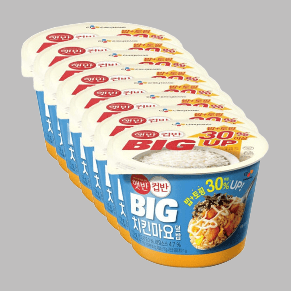 BIG 컵반 치킨마요덮밥 313g x8입 부드러움 간편함 : 알랑스토리지