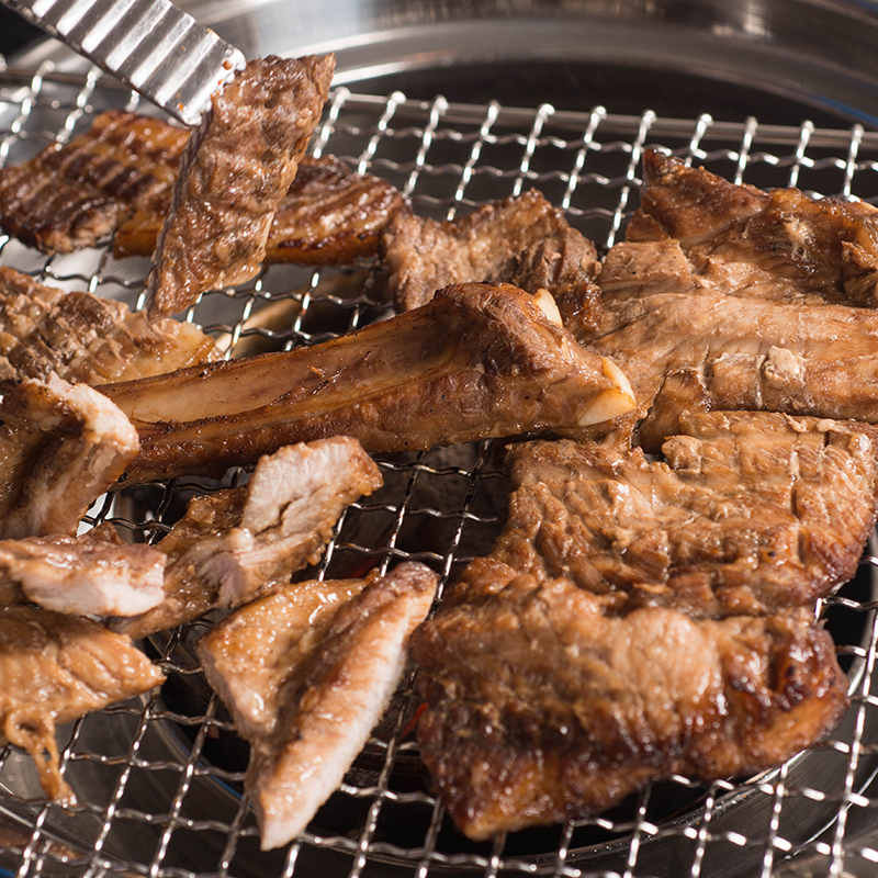 불향기흑미네 초벌 연탄 돼지갈비 500g 돼지왕갈비 : 불향기흑미네