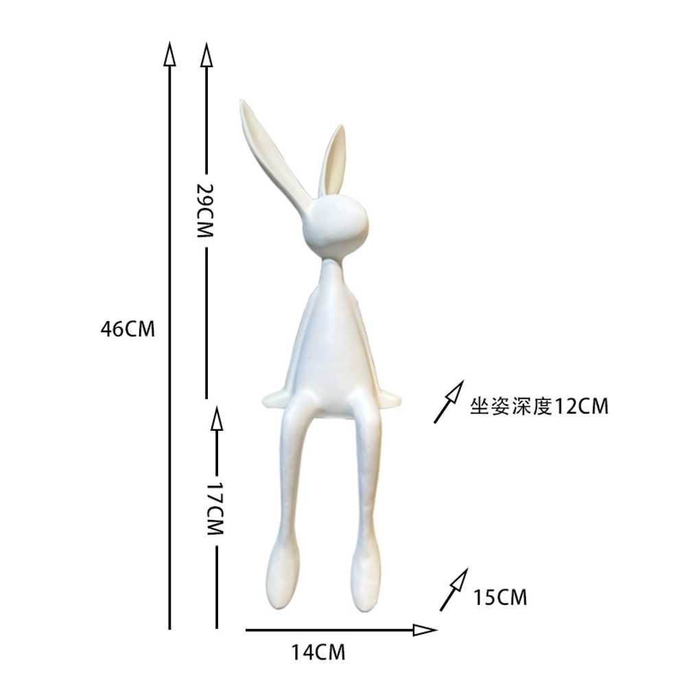 장식물 카페조형물 토끼장식품 토끼모형 인테리어소품 : 친절한직구샵