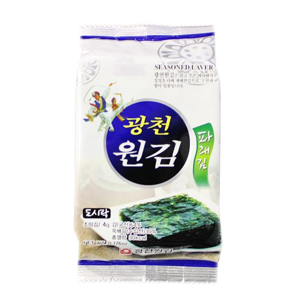 광천원김 파래김 도시락 (4gx12개) : 자연두레