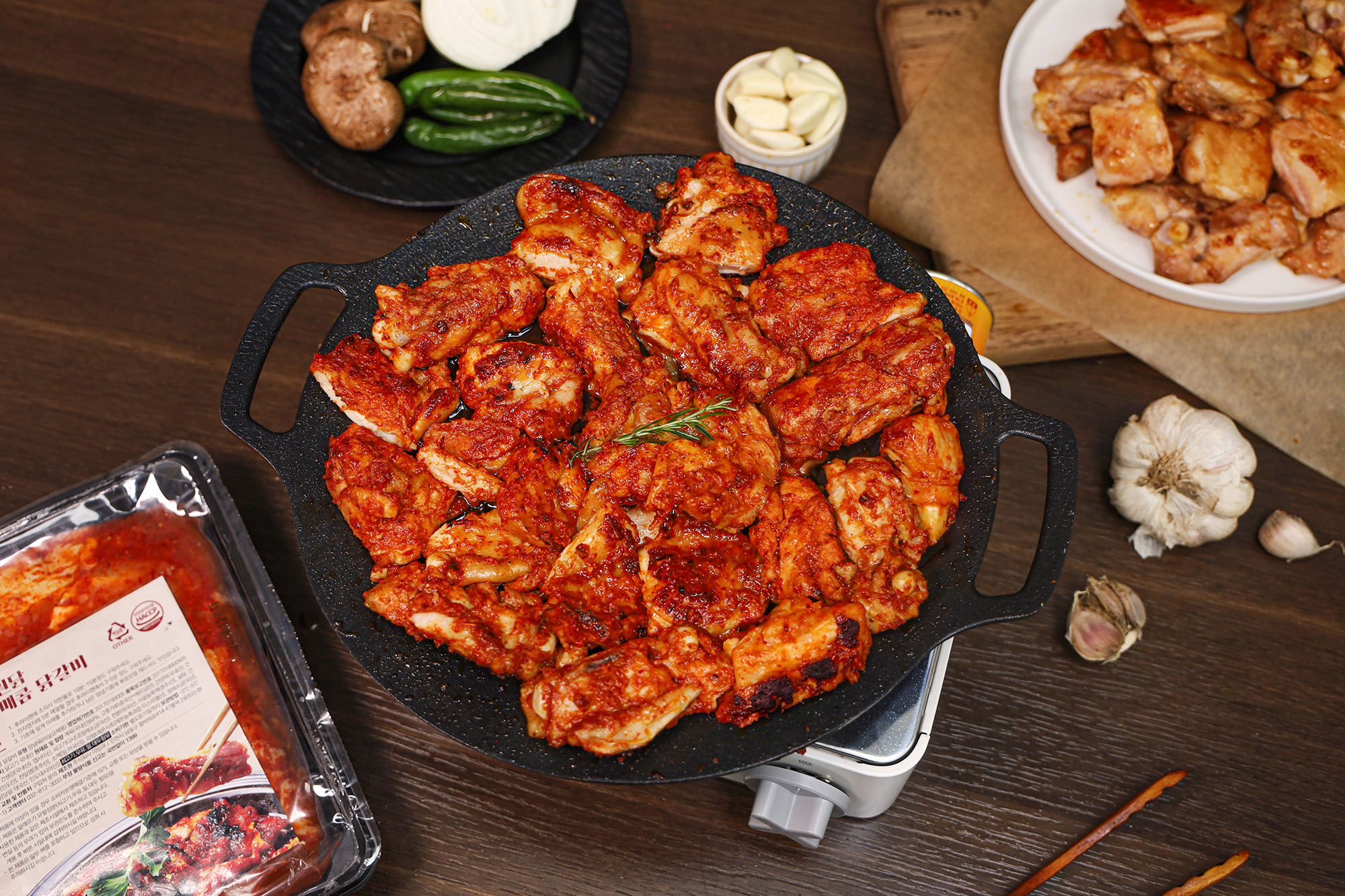 원닭 닭갈비 1kg 숯불닭갈비 닭가슴살 없는 국내산 닭다리살 100% 춘천닭갈비 : 아임큐 원닭몰