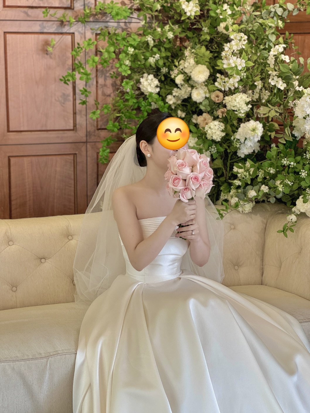 생화부케 결혼식 장미 웨딩부케 핑크 촬영 : 이플플라워스튜디오