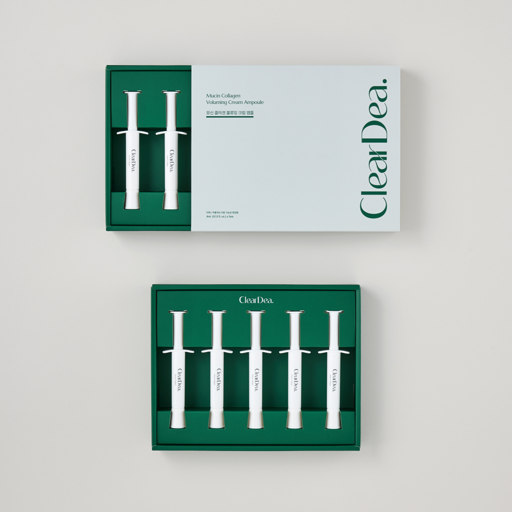 클리어디어 뮤신 콜라겐 볼류밍 크림 앰플 4ml x 5개 : 클리어디어