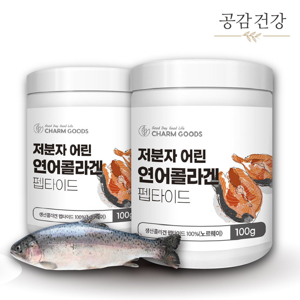 연어콜라겐 저분자 콜라겐 펩타이드 가루 100g, 2개 : 공감건강