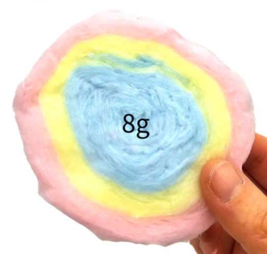 다나랜드 달콤 몽실 솜사탕8g 10개입 한통(추억의맛 문방구 불량식품 수입과자) : 잡화아재