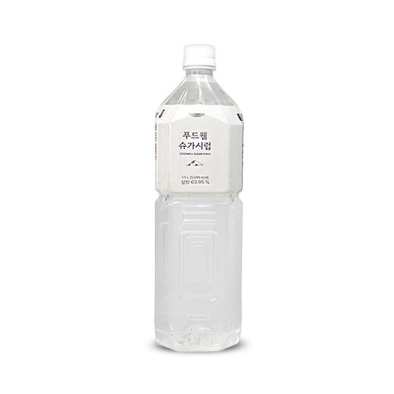 푸드웰 투명 슈가시럽 1.5L : 디에스커피