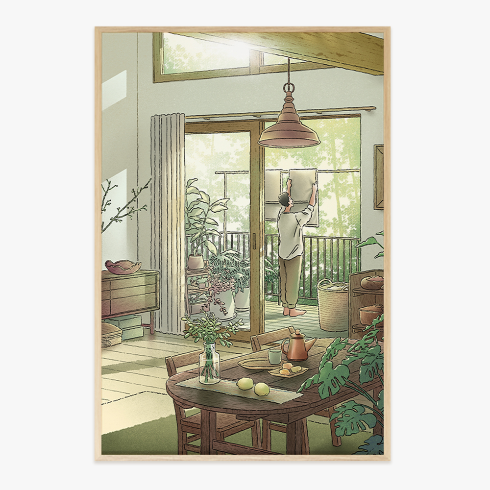Warm Sunlight, Khemtit(켐티트) 작가 인테리어 거실 그림 액자 : 라이크디즈