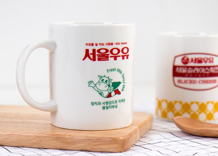서울우유 레트로 머그컵 370ml 2type : 마니미니 잡화점