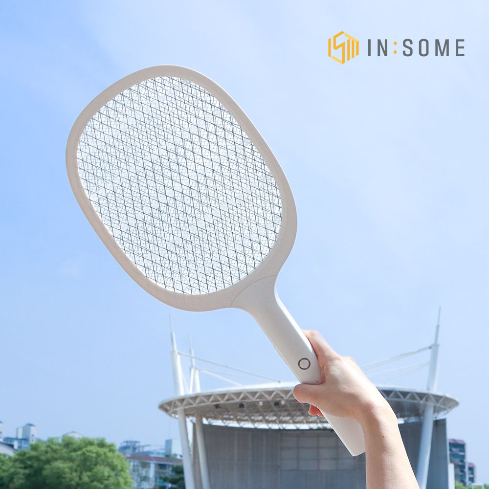 인썸 충전식 전기 모기채 해충 퇴치 파리채 IMD-400 : IN:SOME