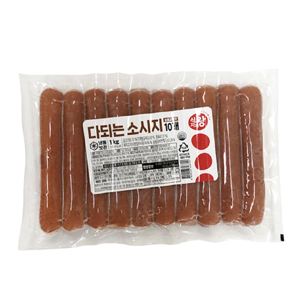 식자재왕 다되는 소시지 숯불갈비맛 1kg : FOOD파트너스