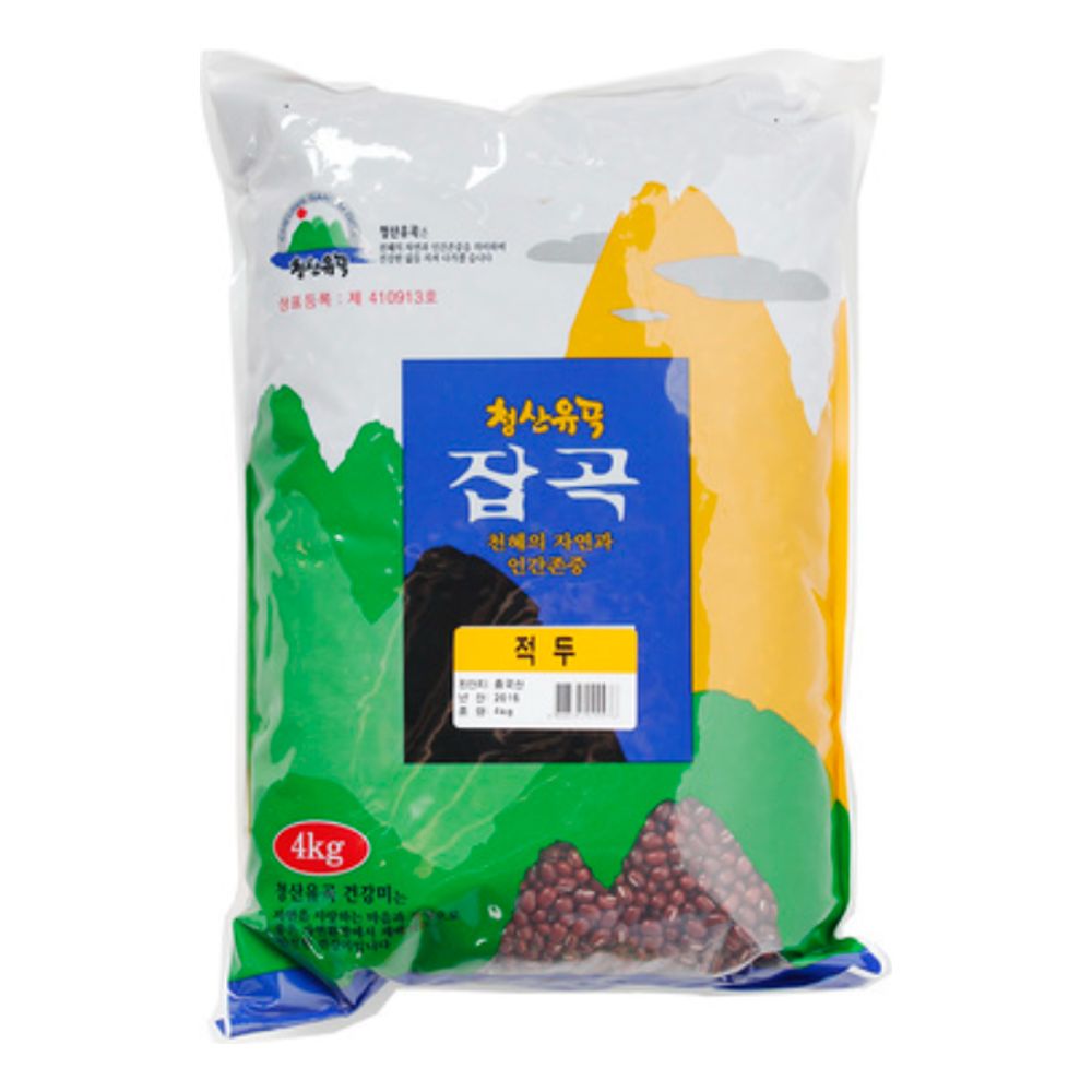청산곡물 팥 4kg 적두 식품 농산물 잡곡 합곡 : 까다로운오빠