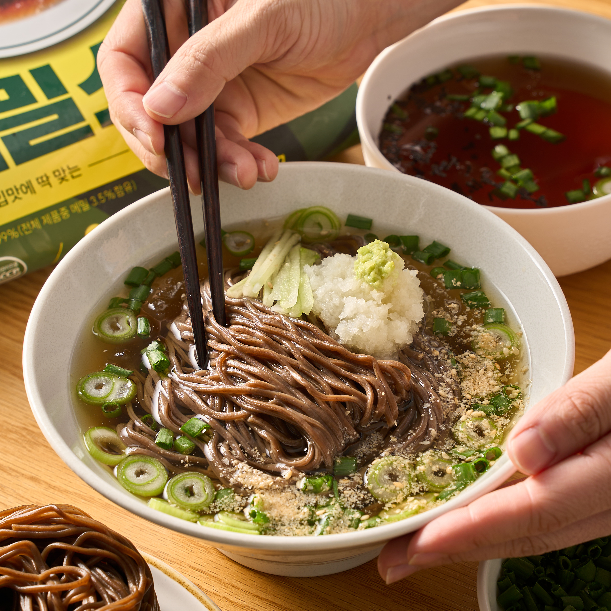 61년 전통 전주 메르밀진미집 2인분 냉모밀 메밀국수 메밀소바, 1026g, 5개 : 고수의집밥