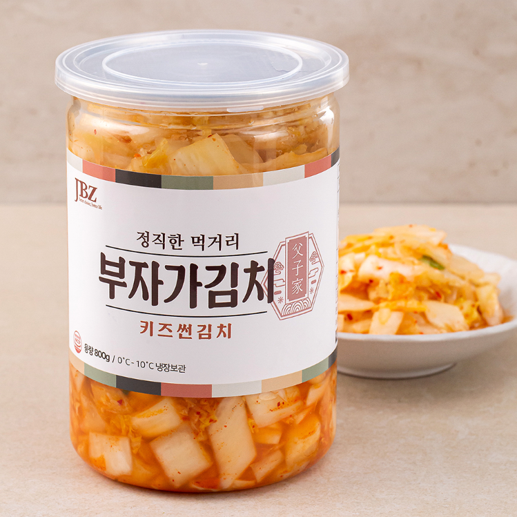 [부자가] 키즈 아기김치 유아식 반찬 / 키즈썬김치, 800g, 1개 : 부자가김치