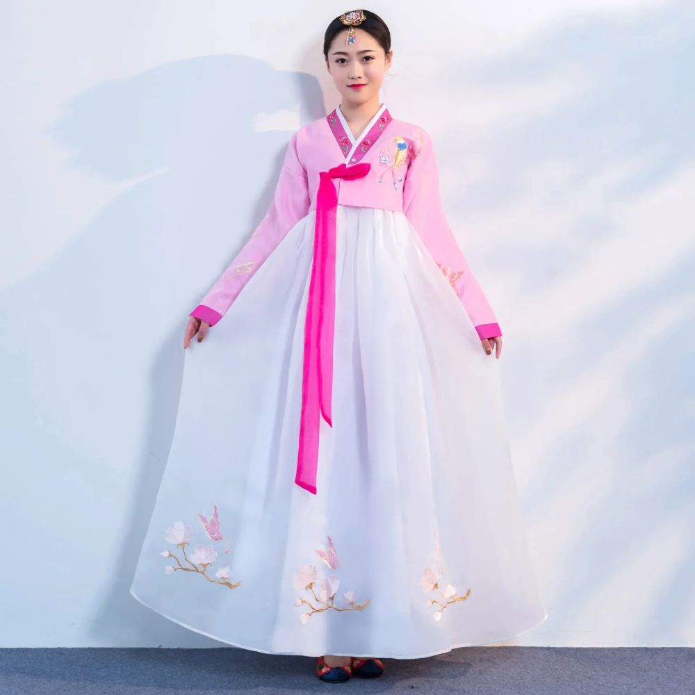 남성생활한복 여자생활한복 여자개량한복 생활한복세트 무대의상 자수 전통 한복 원피스 여성 정교회 궁전 웨딩 의류  고대 공주 댄스 : 샵오오