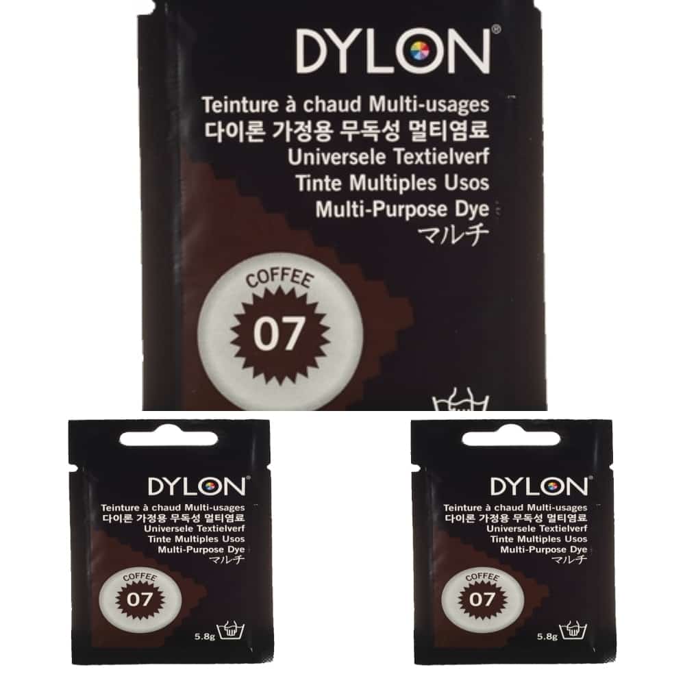 지챠 멀티염료 07번 커피 5.8g 갑 6개입 염색제 직물 페인팅 용품 : 무지개하우스만세