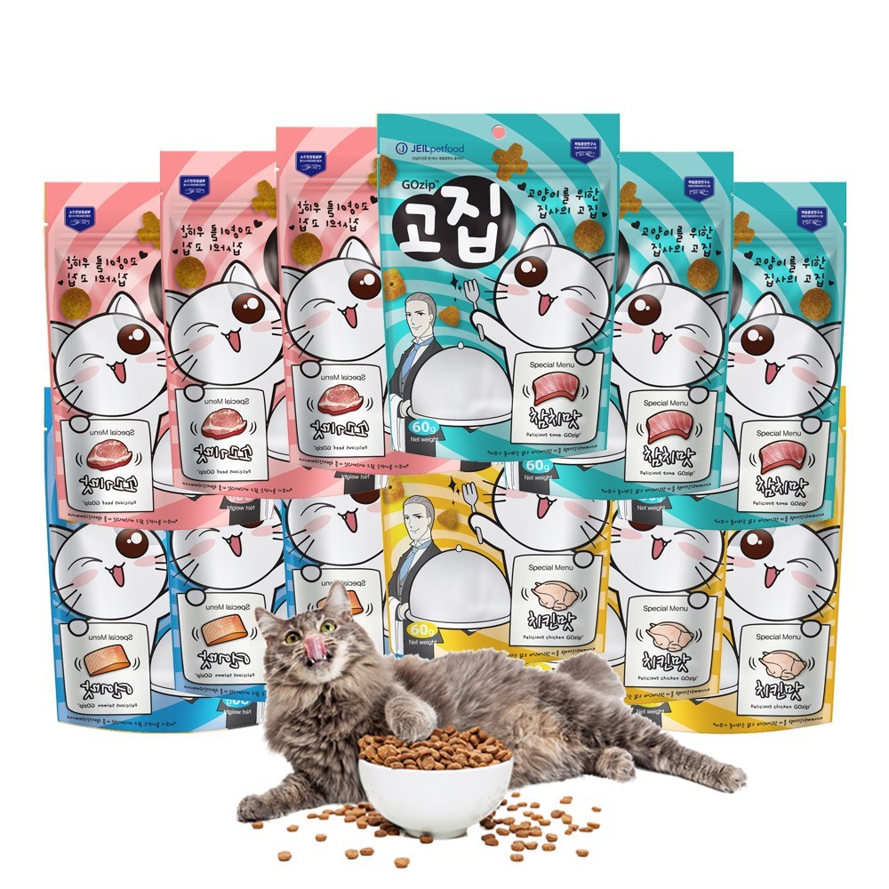 고집 고양이 간식 치킨 12개 : chunmistore