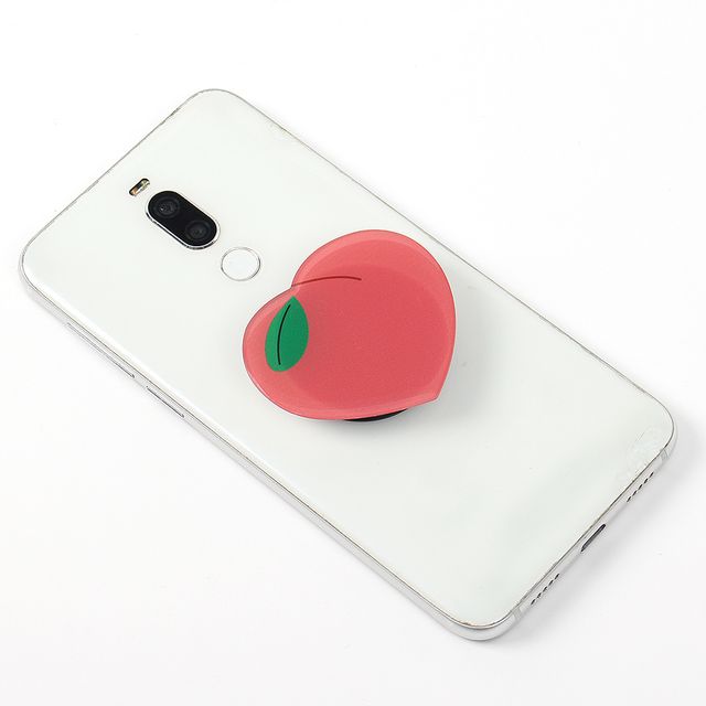 복숭아 하트 2종SET 에폭시 아크릴 캐릭터 스마트폰 그립 톡홀더 핑거 스마트링 : 모루 마켓