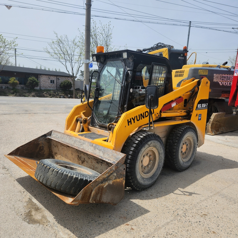 현대 스키드로더 850-7A 에어컨 조이스틱 : 지게차용선