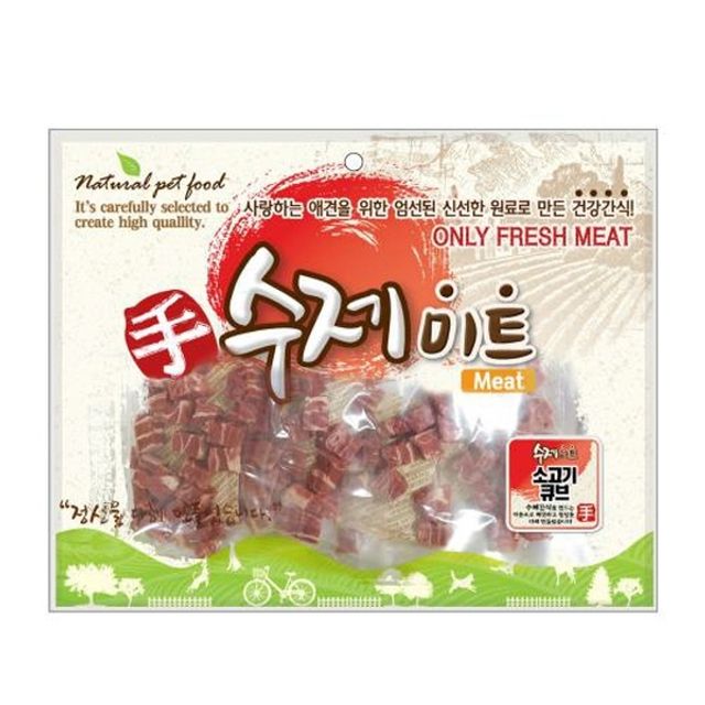 오리 큐브 300g 강아지 수제간식 애완동물전용 식품 : 비주이서마켓
