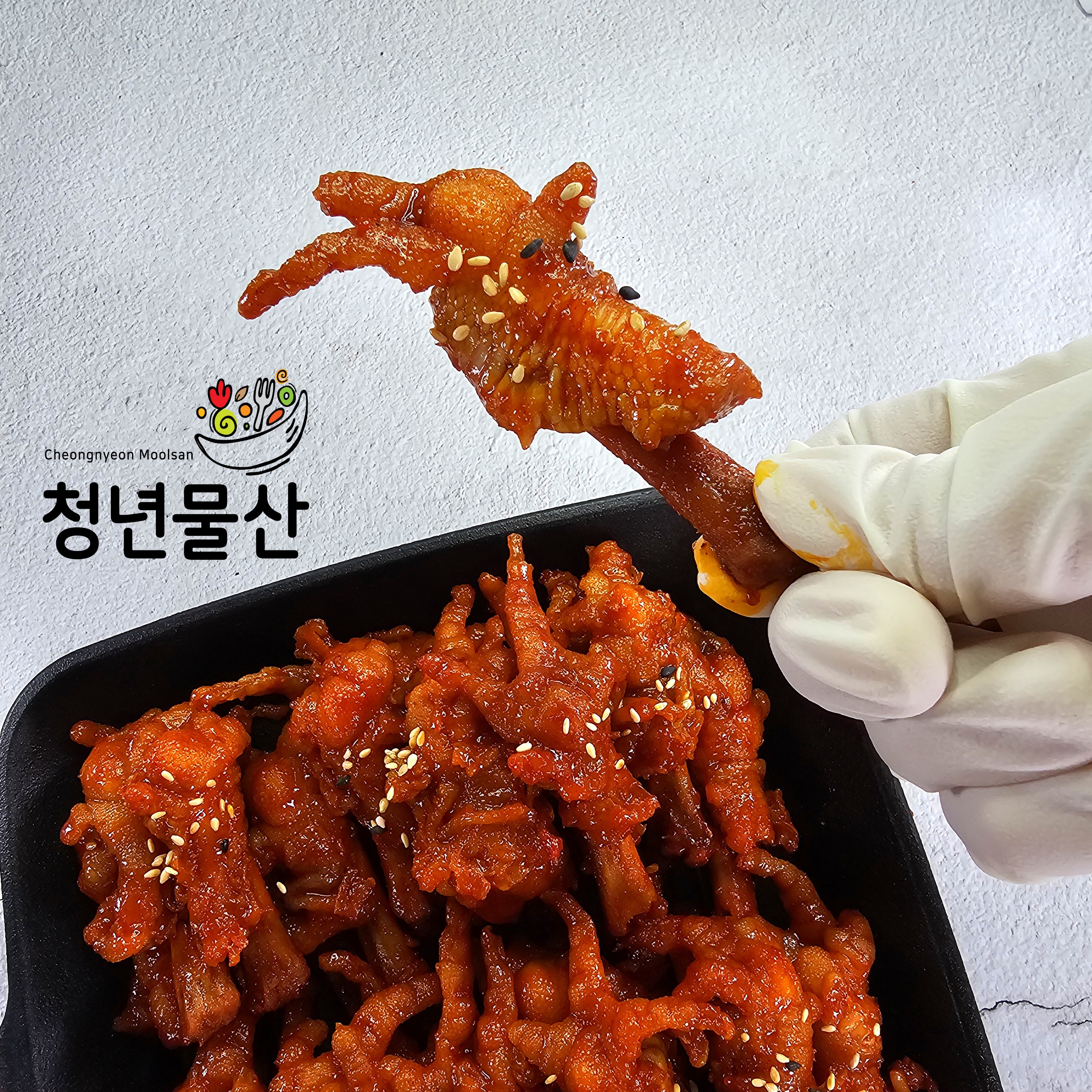 청년물산 튤립 무뼈 닭발 근위 오돌뼈 300g 230g : 청년물산
