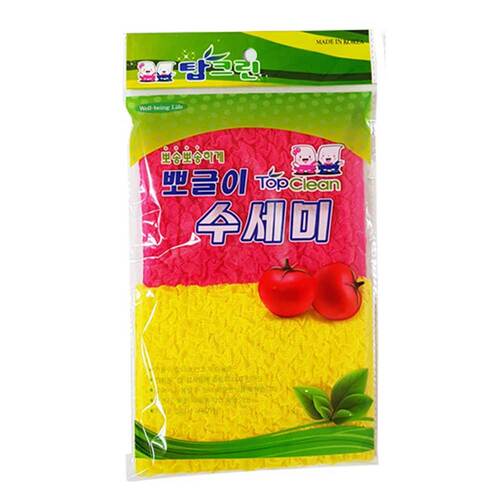 탑크린 뽀송뽀송 뽀글이 수세미 2P : 엘포엘