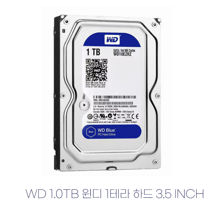 3.5 인치 HDD WD1테라 2테라 하드디스크 판매 백업용 WD10EZEX 100GB : LED 모니터 전문