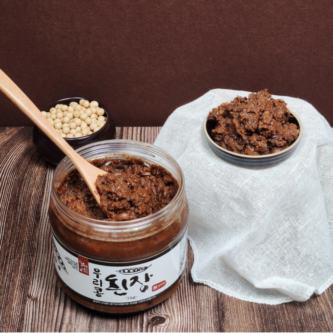 강원도 홍천 큰집농원 전통 된장 1kg 막장 국내산 무방부제 재래식된장 : 줄스클럽
